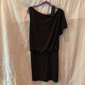 Black Dress with sequin shoulder strap
